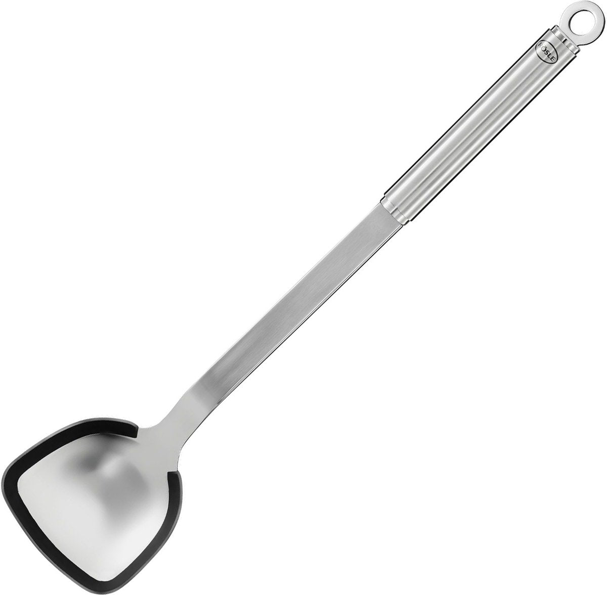 Spatule wok Rösle, silicone, acier inoxydable -