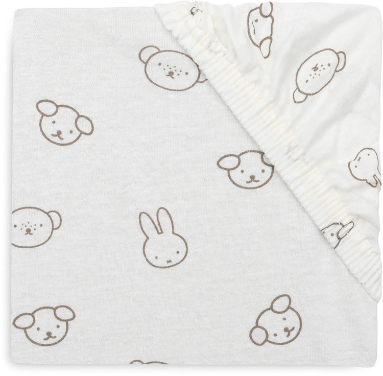 Drap-housse berceau Jollein - 40 50x80 90cm - jersey - miffy et ses amis