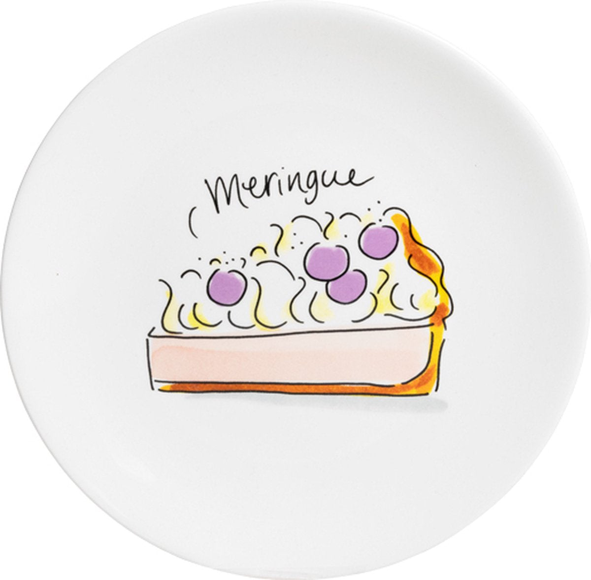 Blond Amsterdam, on se rattrape : assiette de meringue 18cm