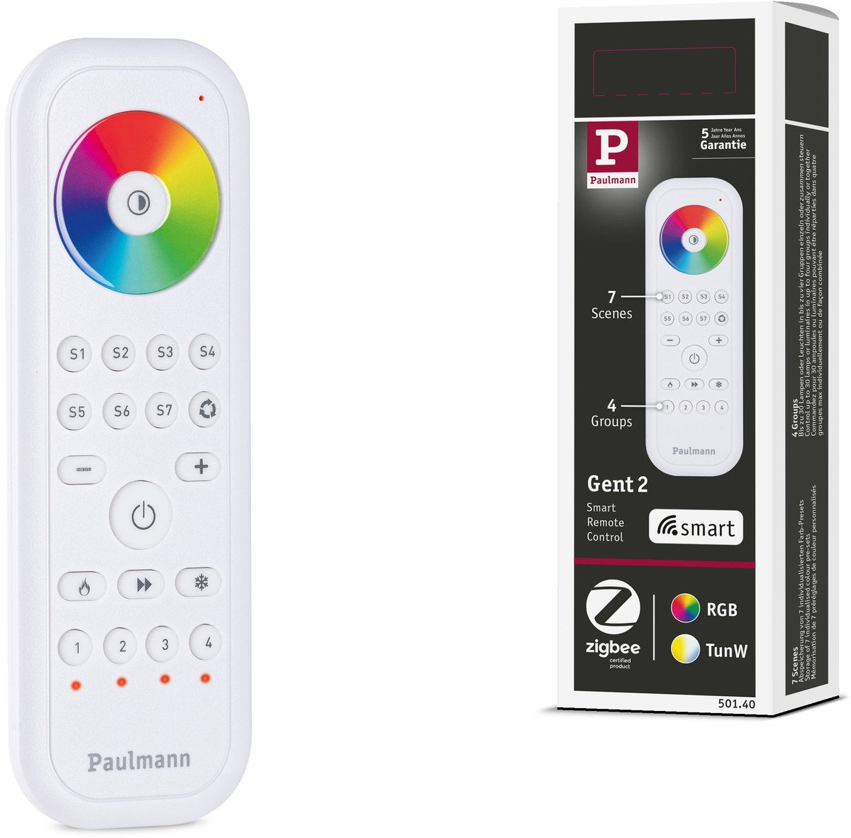 Paulmann télécommande maison intelligente zigbee 3.0 gent 2 blanc
