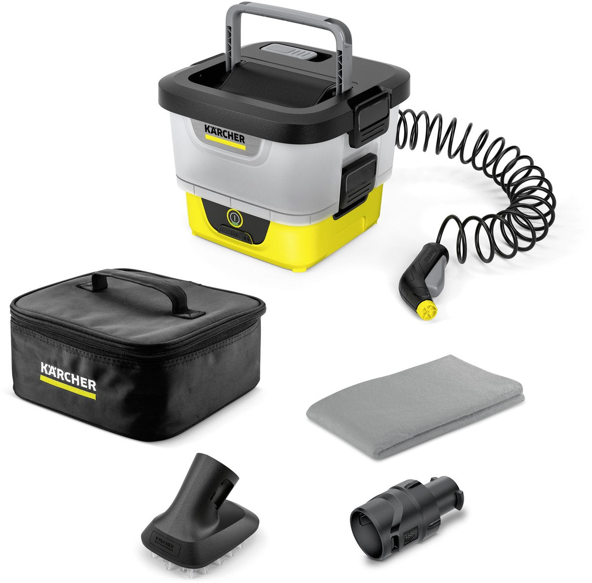 Kärcher oc 4 + pet kit - nettoyeur haute pression mobile - alimenté par batterie - autonomie 22 min. - Réservoir d'eau de 8 litres - pour voitures, animaux domestiques, vélos