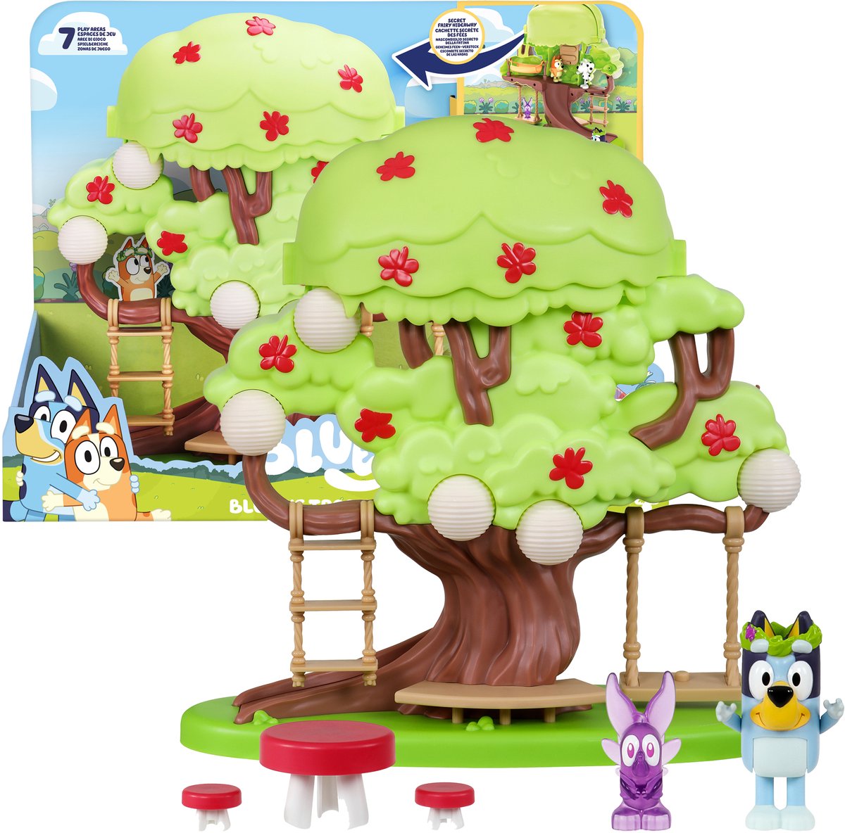 Moose Toys Bluey Play in the Tree Play Set, 6dlg.