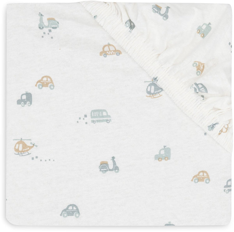 Jollein bébé - drap housse jersey 70 75x140 150cm - lit bébé - coton doux - en déplacement