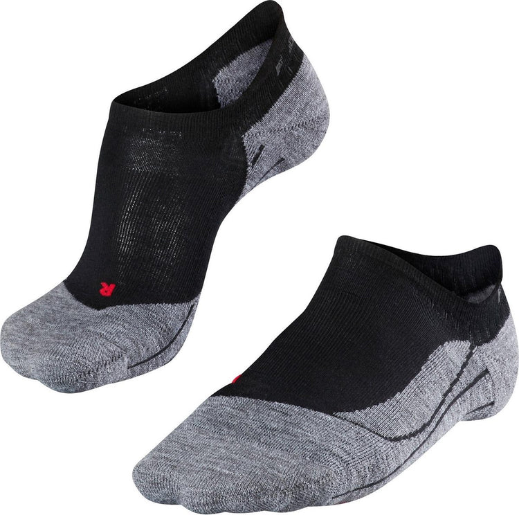 Falke tk5 chaussettes de marche invisibles anti-ampoules en laine fine matière fonctionnelle femme noir - taille 41-42