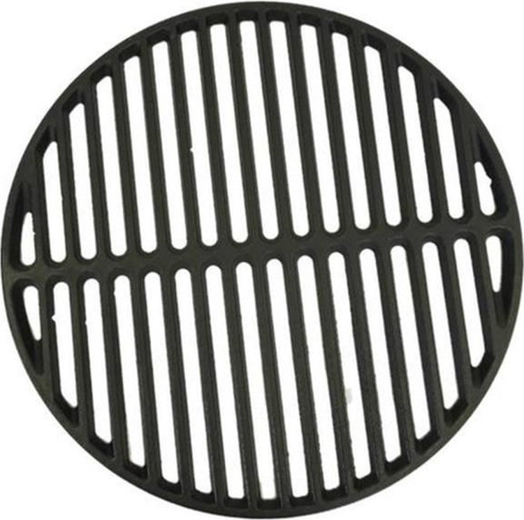 Grizzly Grills Grille en fonte compacte – Grille en fonte ø34 cm – Pour barbecue kamado – Rayures parfaites pour un maximum de saveur de barbecue