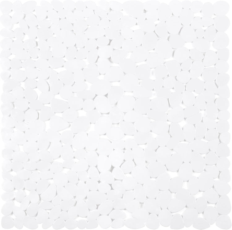 Tapis de douche antidérapant Differnz lapis 54x54cm blanc