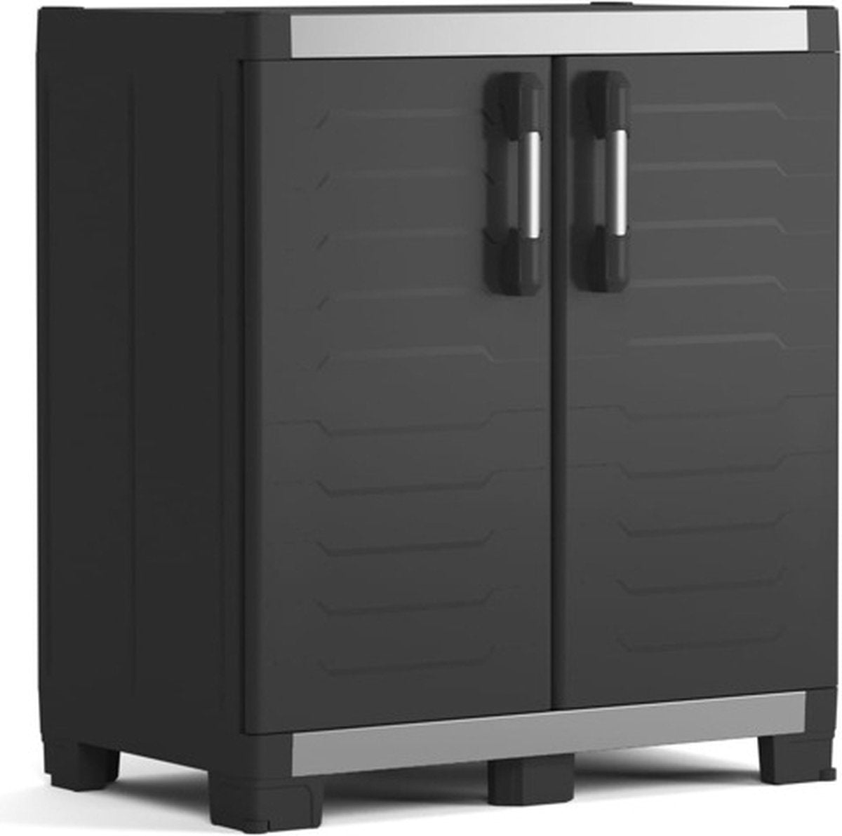 Armoire basse de garage Keter xl - 1 étagère - 89x54x99 cm - noir