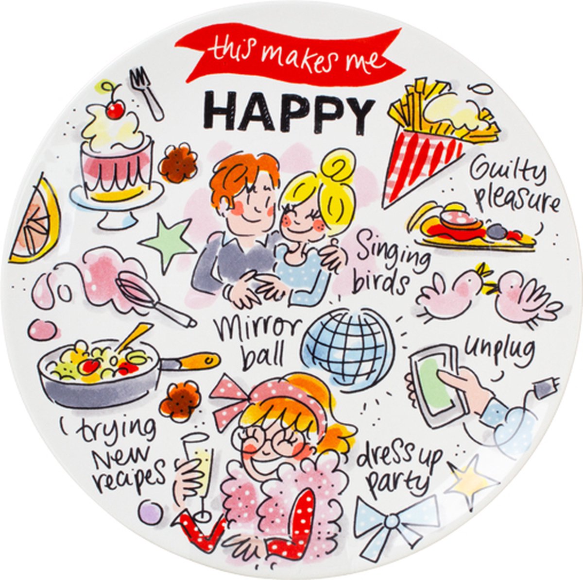 Blonde Amsterdam, heureuse - assiette 18cm