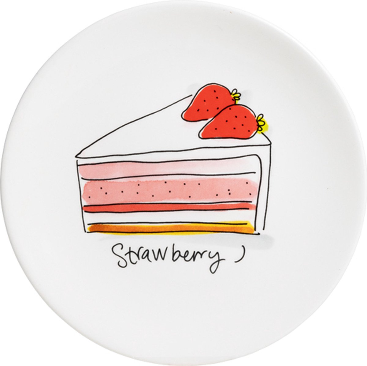 Blond Amsterdam, on se rattrape : assiette fraise 18cm