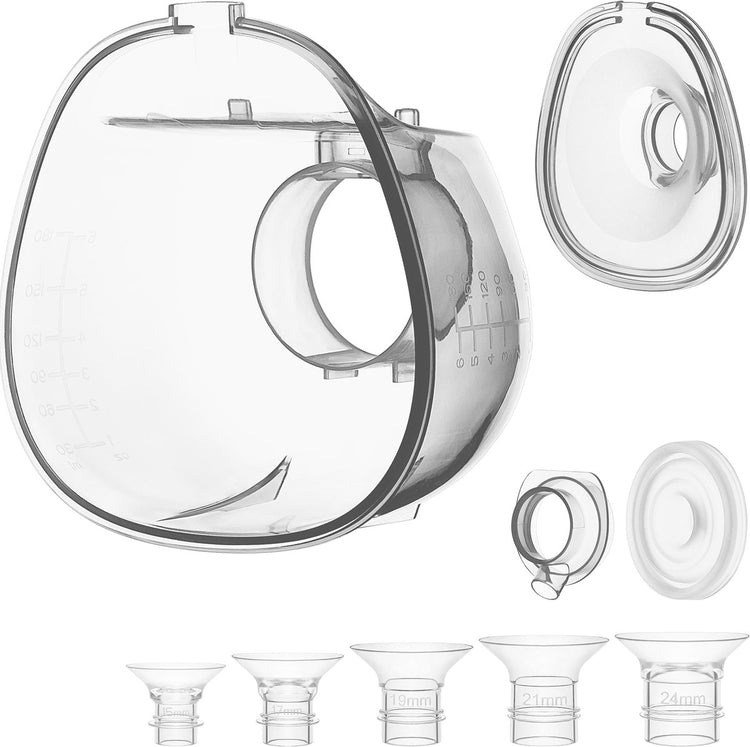 Lionelo fidi free lumi set de rechange – jeu de pièces de rechange pour tire-lait fidi free lumi – 6 téterelles en silicone + membrane, pièce de connexion pour plateau – hygiéniquement durable