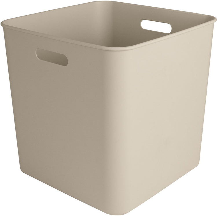 Sunware sigma home boîte cube 25l - 31,8x31,8x31,1 cm - beige