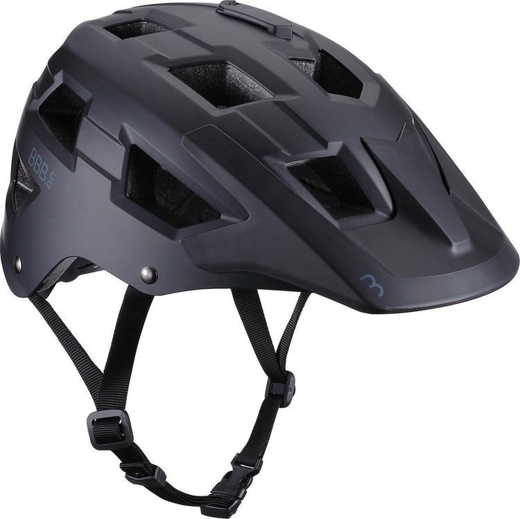Bbb casque de cyclisme vtt nanga - avec support pour caméra ou éclairage - rembourrage lavable - casque de vélo adultes : hommes femmes - noir mat - m - bhe-54