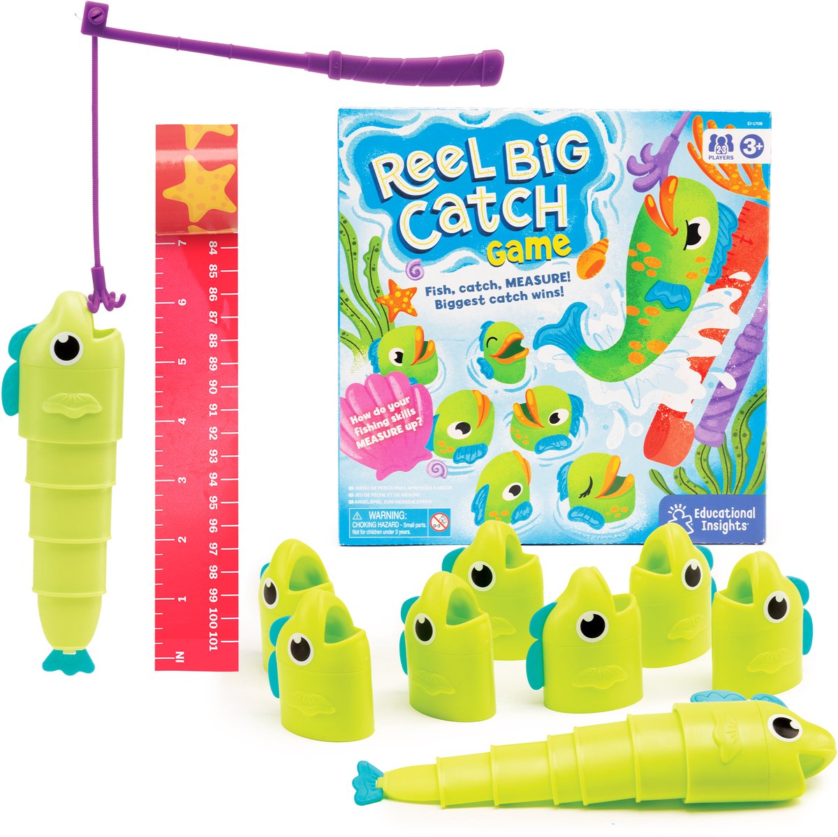 Ressources d'apprentissage bobine gros jeu de capture - 3+