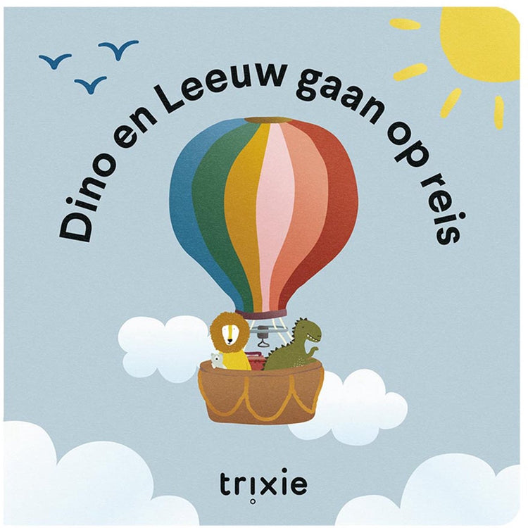 Livre d'histoires Trixie – Dino et lion partent en voyage – Livre de lecture pour les tout-petits et les enfants d'âge préscolaire – Aventure amicale – à partir de 3 ans