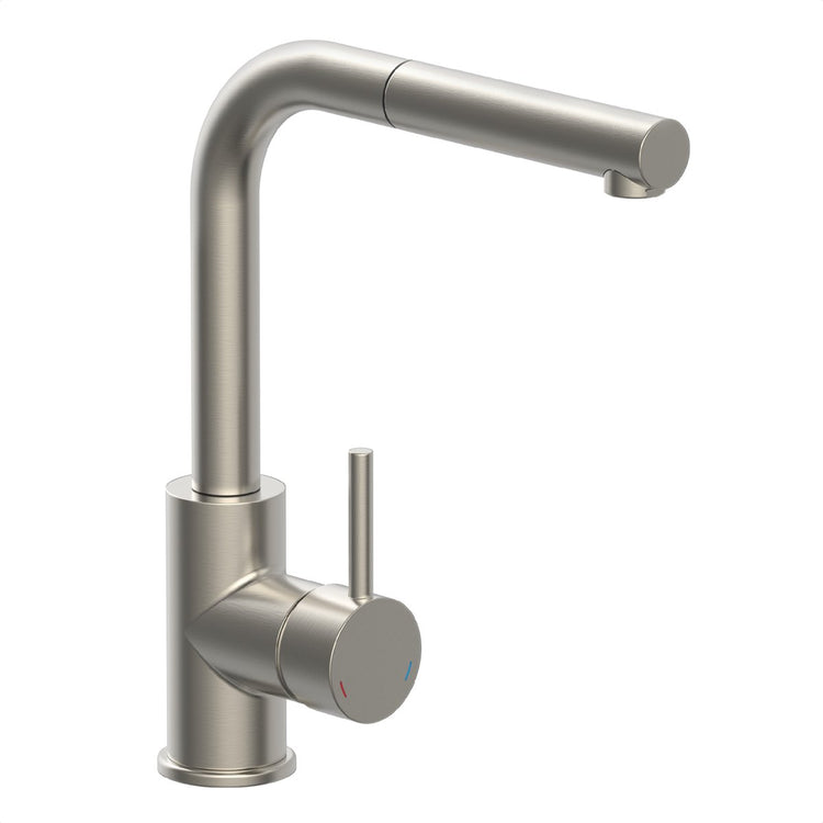 Robinet de cuisine design Schütte vital - avec capteur - bec extractible - aspect acier inoxydable