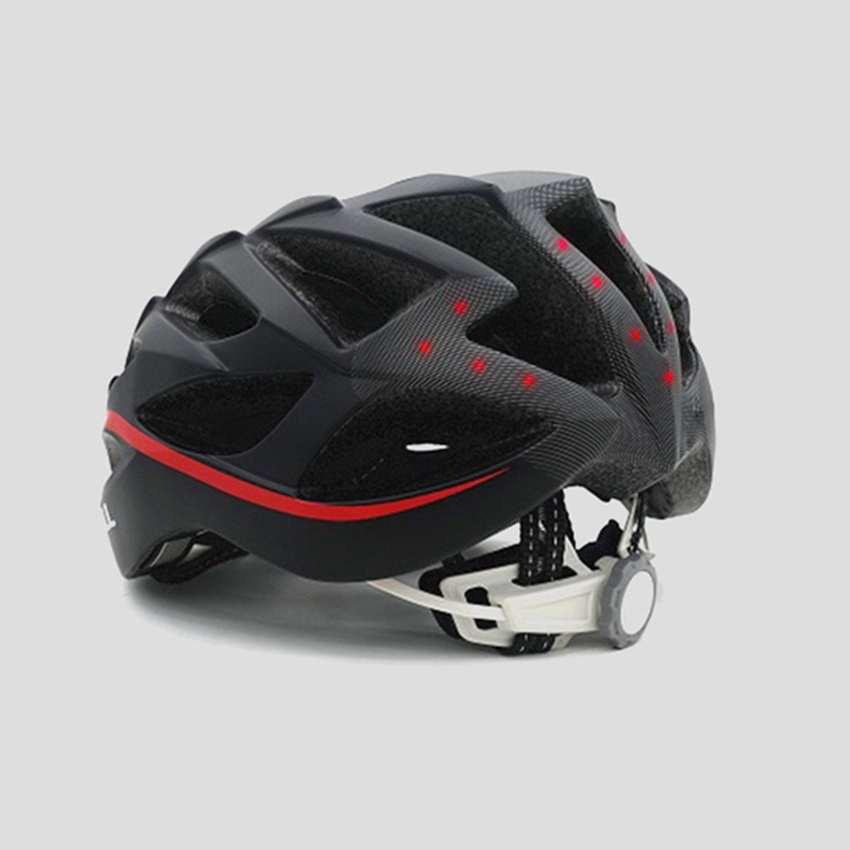 Livall bh62 neo noir rouge large - casque de vélo (intelligent) - fonction SOS - clignotants LED - éclairage intelligent