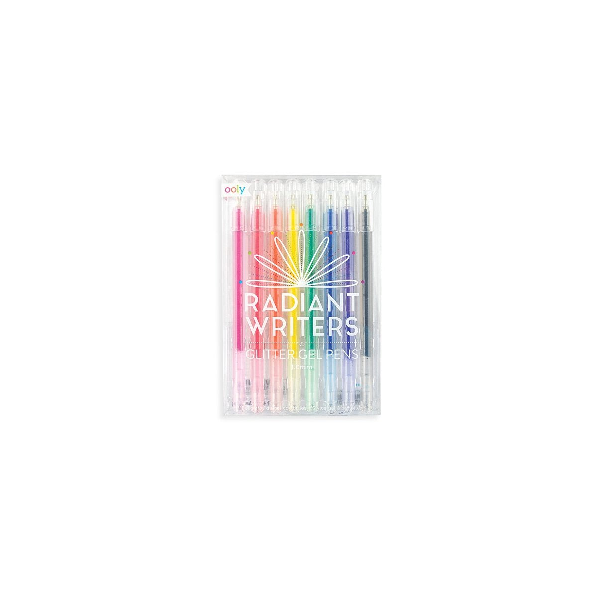 Ooly - radiant writes - stylos gel pailletés - 8 pièces