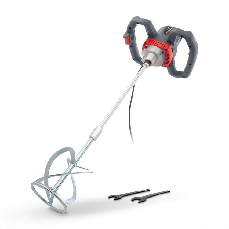 Mélangeur de peinture à béton Powerplus powe80070 - 1200w - vitesse variable - avec tige d'agitation 120x590mm