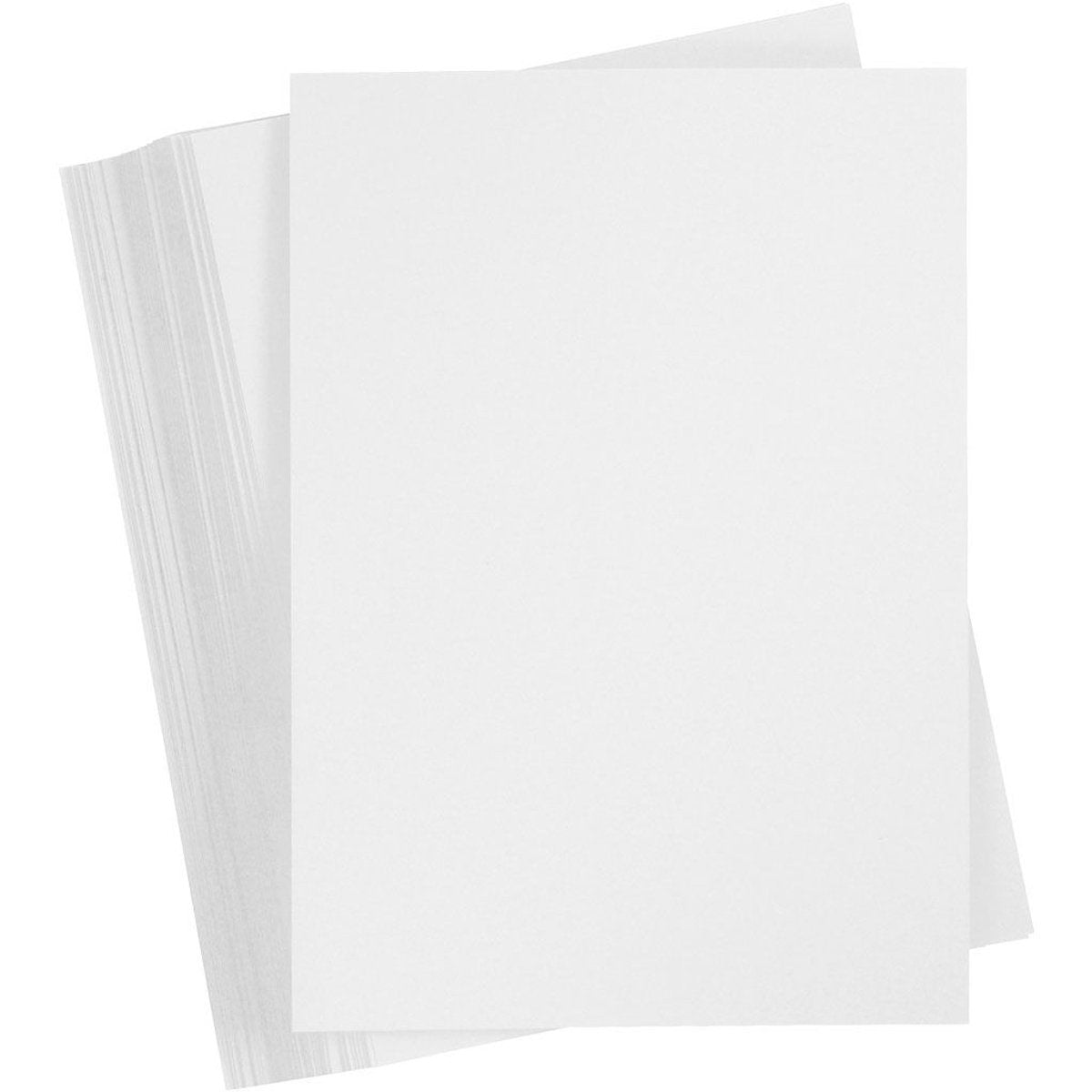 Carton coloré Creativ company, A3, feuille 297x420 mm, 180 gr, blanc, 100 feuilles 1 boîte