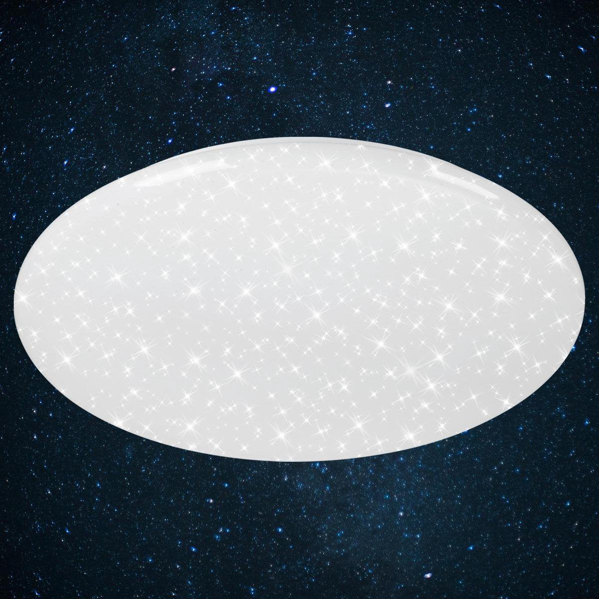 Verbe Briloner - plafonnier à intensité variable - plafonnier à décor d'étoiles - incl. télécommande - incl. éclairage de nuit - incl. contrôle de la température de couleur (3 000 - 6 500 kelvin) - ø 56 cm - LED - 50 w - 4 000 lm