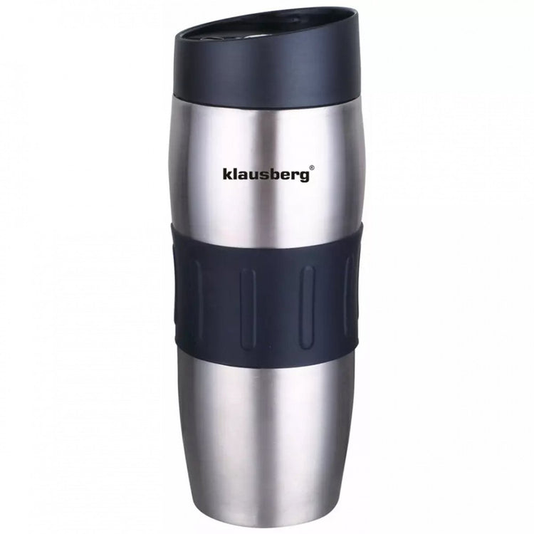 Tasse thermique Klausberg 380 ml kb-7542 - tasse isotherme en acier inoxydable - tasse chauffante pour boissons - 6 heures au chaud - à double paroi