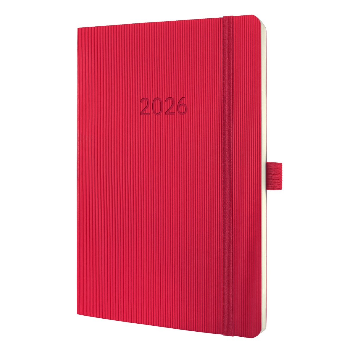 Agenda hebdomadaire Sigel 2026 conceptum - format A5 - rouge - couverture souple - si-c2634