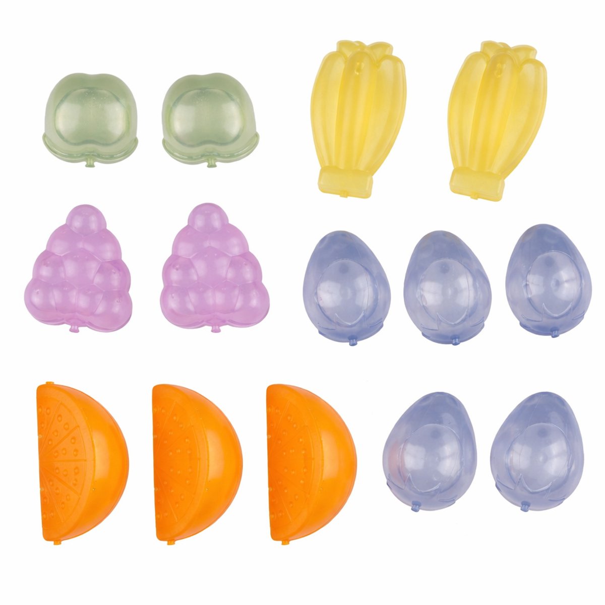 Glaçons réutilisables Alpina 16 pièces - glaçons réutilisables pour congélateur - glaçons en plastique en forme de fruit - glaçons - congélateur réutilisable