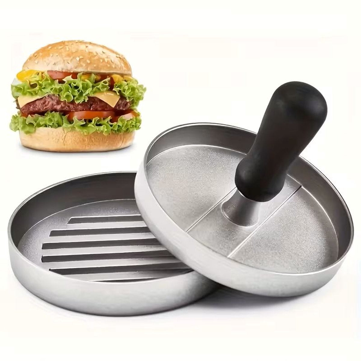 Presse à hamburger barbecue Gefu - ø 11,8 cm - plastique aluminium