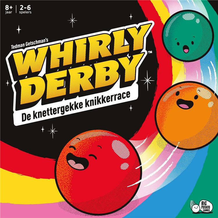 Asmodee Whirly Derby – jeu de billes stratégique | jeu familial passionnant pour l'action tactique