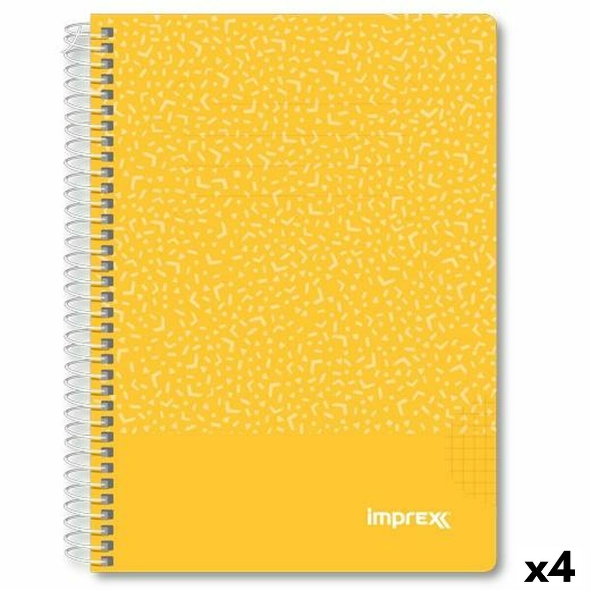 Cahier Imprex jaune a5 80 feuilles (4 pièces)