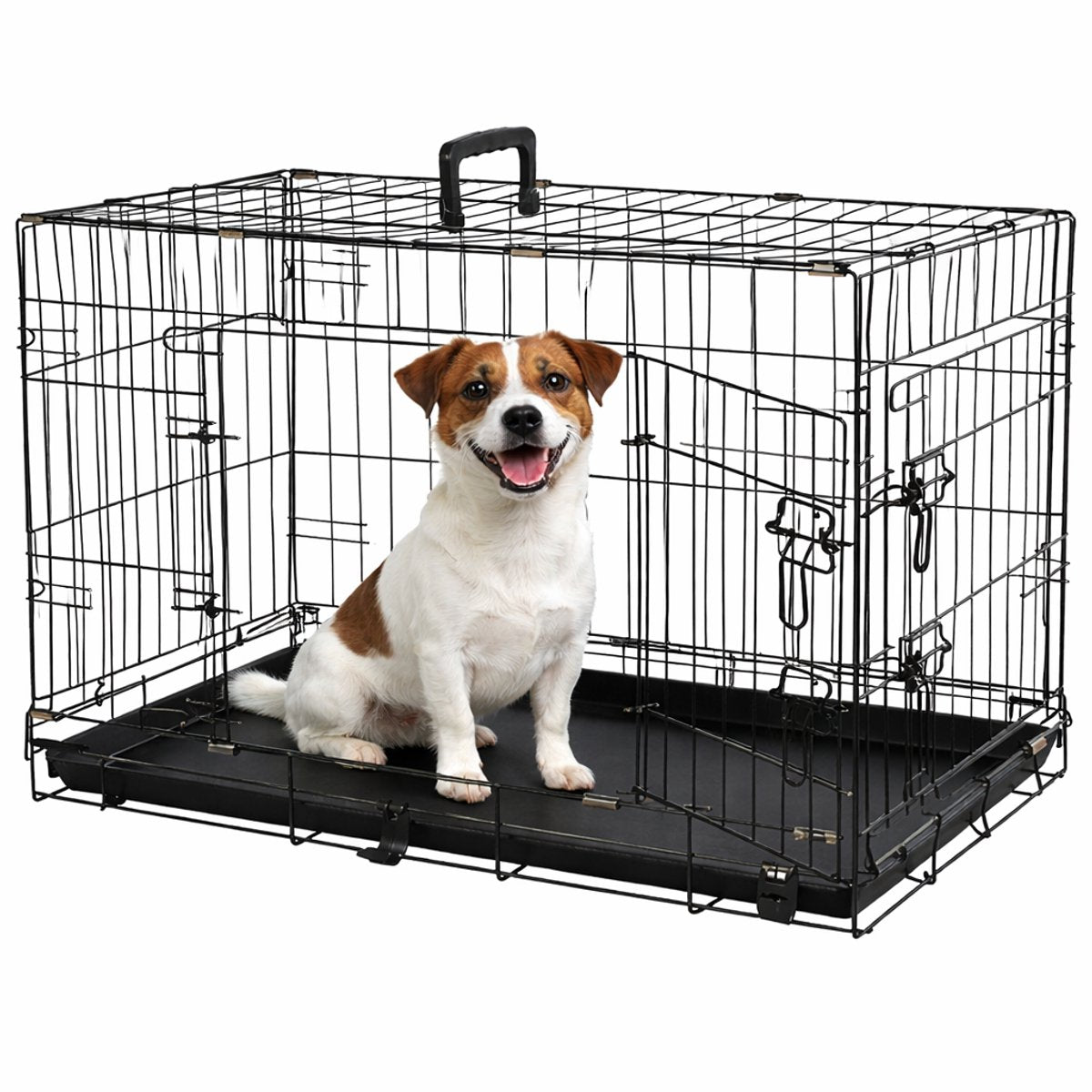 Flamingo Flamingo Wire Cage Mezo avec porte coulissante m 47x77x55 cm noir