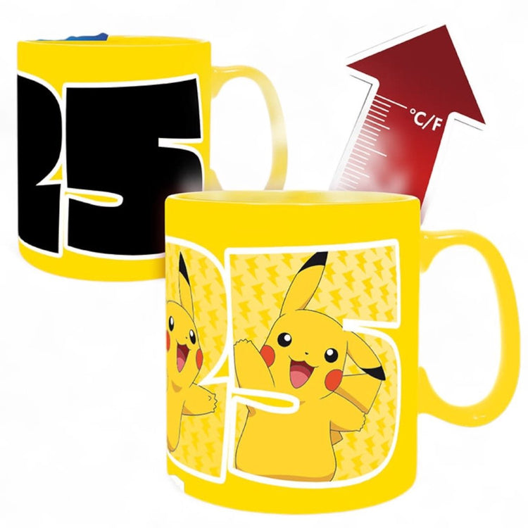 Abystyle pokemon - mug heat change - 460 ml - pikachu 25 - boite cb