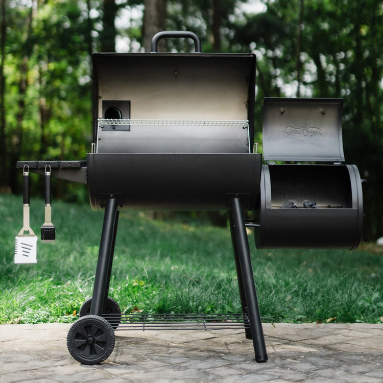 Char-griller smokin' pro grill baril charbon de bois (carburant) noir