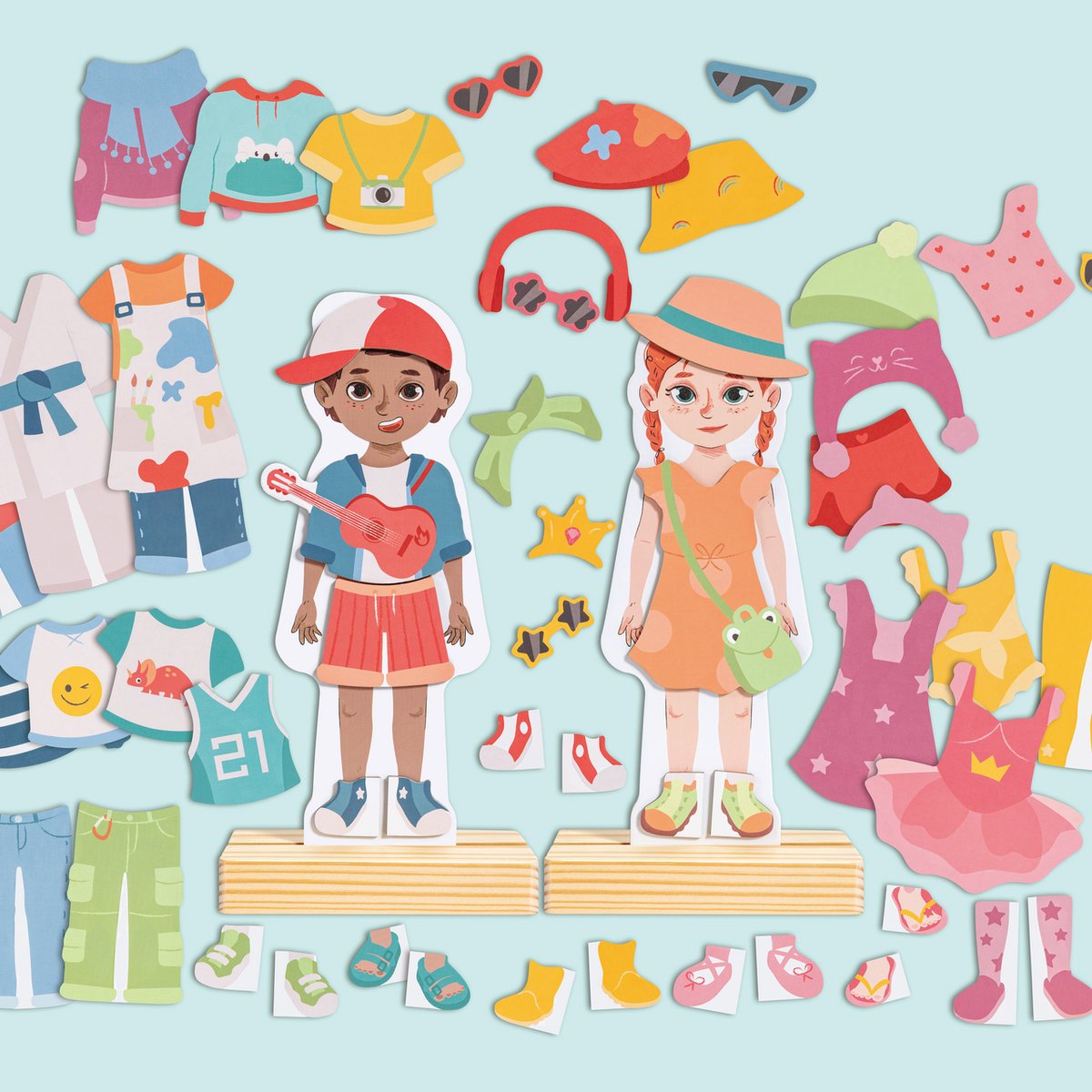 Puzzle magnétique d'habillage Hape