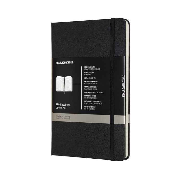 Carnet professionnel Moleskine - grand - couverture rigide - noir