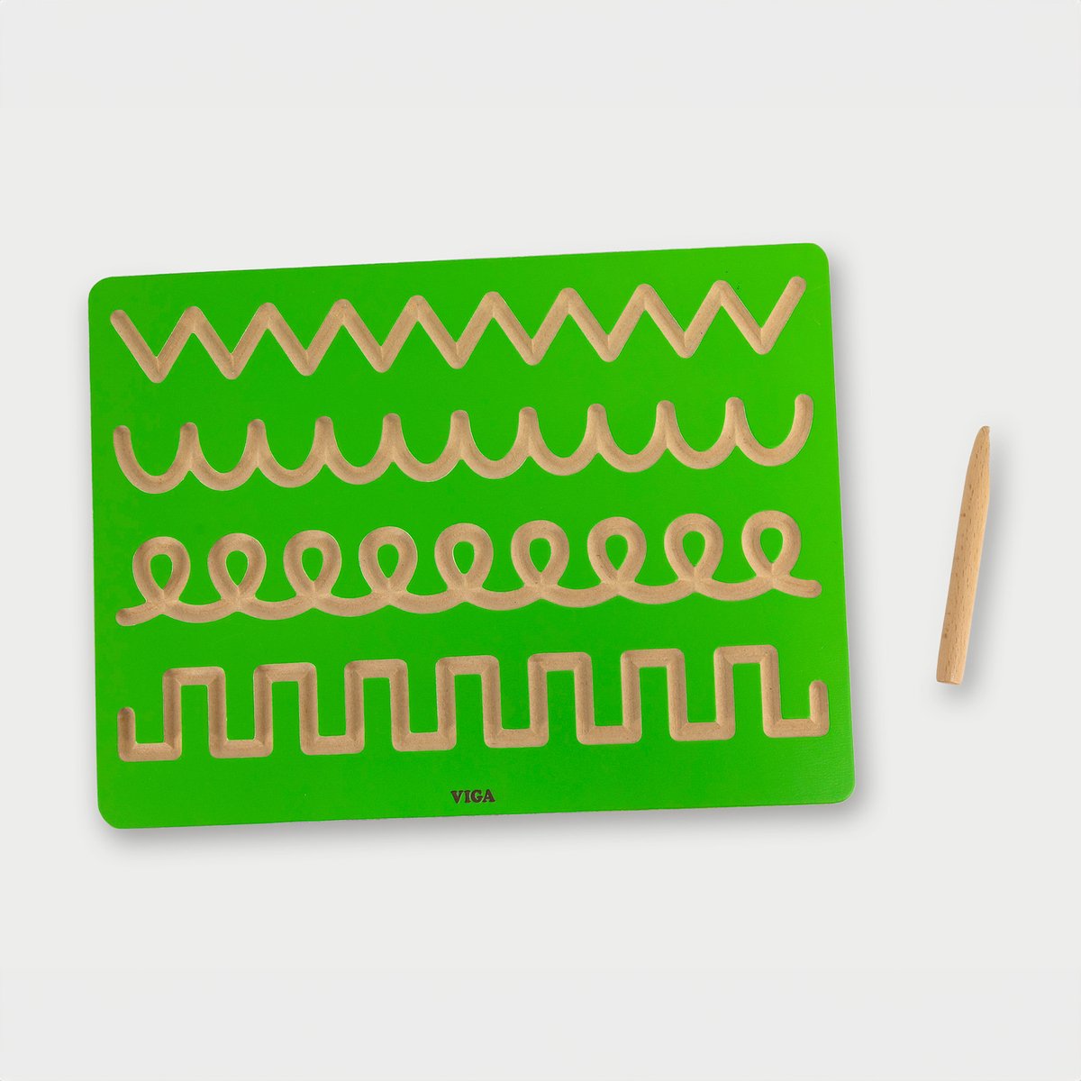 Apprendre à écrire des modèles de cartes graphomotrices Viga - uni