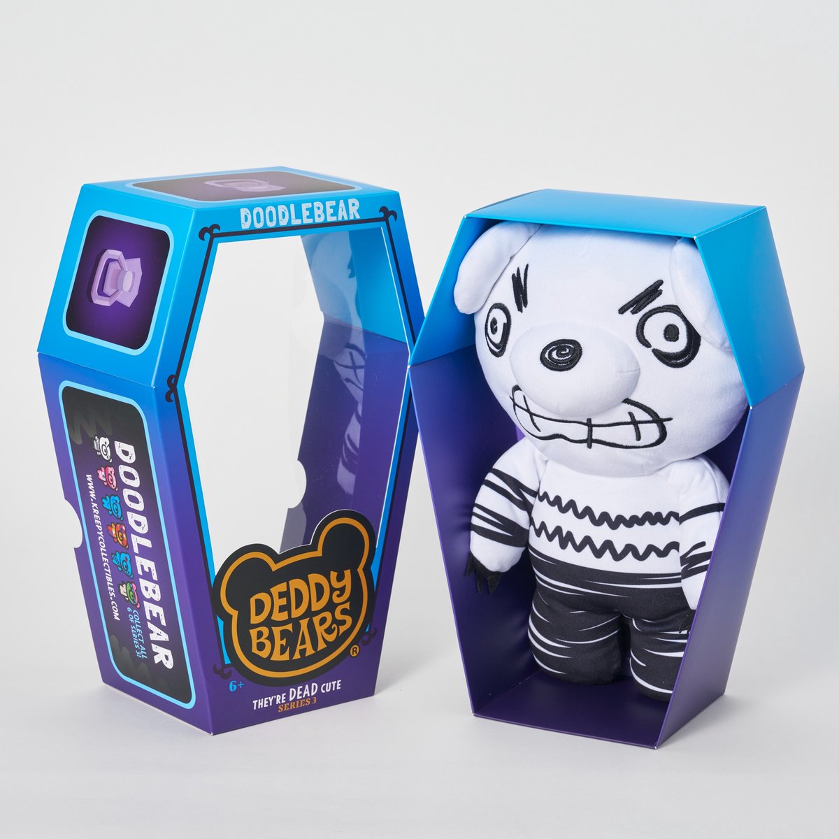 Ours Deddy - série 3 cercueil 30cm - doodlebear