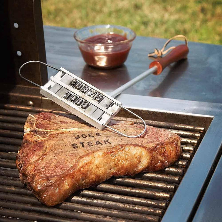 Fer à marquer pour barbecue Mikamax - fer à marquer pour barbecue - 55 lettres 43x9cm