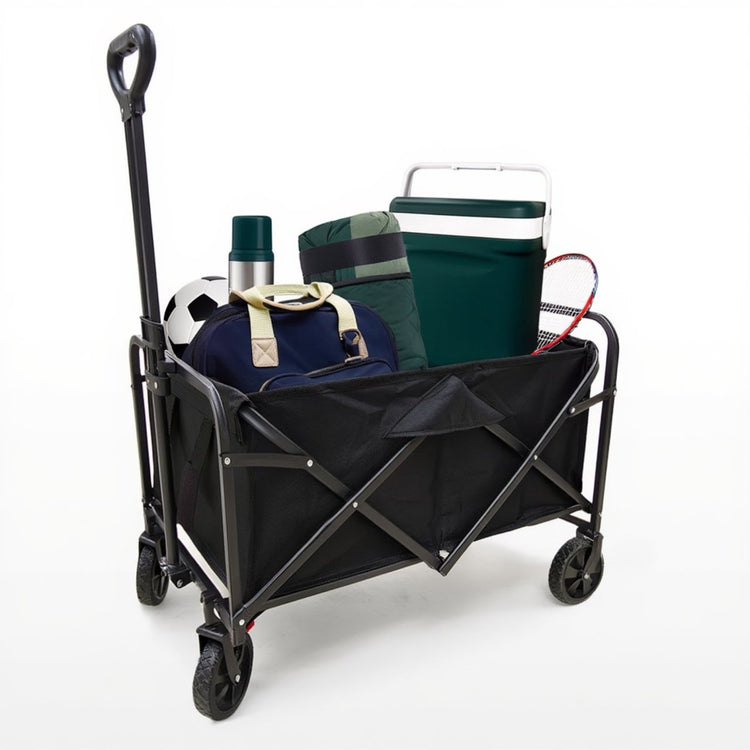Faire taire. charrette à bras d'extérieur outdoor hush - pliable - avec timon réglable - légère - capacité de charge de 120 kg