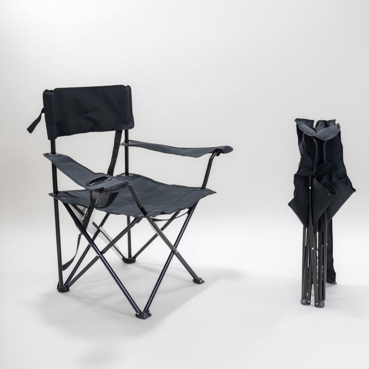 Faire taire. chaise de camping extérieure hush - légère - pliable - porte-gobelet - 80*50*50cm