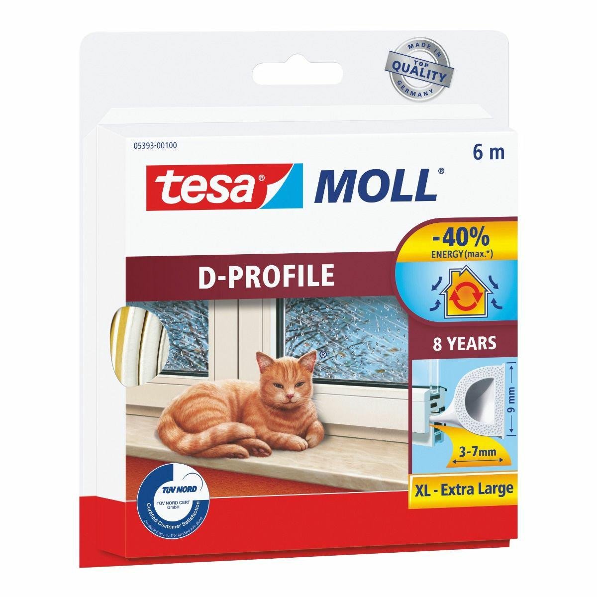 Tesa moll - fermeture de fenêtre - profil d - 6m - biam
