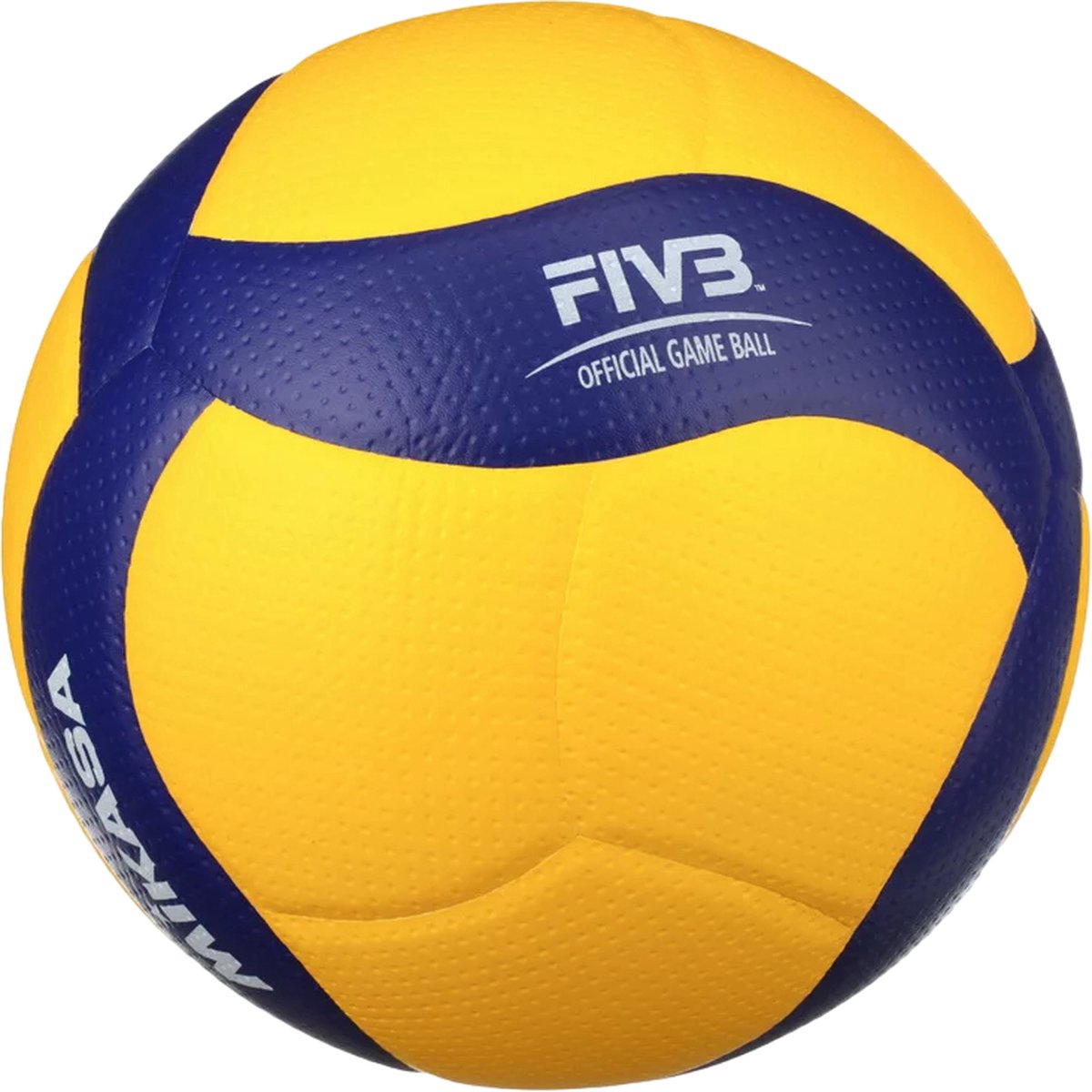Mikasa - volley-ball - v200w fivb - volley-ball - unisexe - microfibre - pro gameball - jaune bleu - taille 5