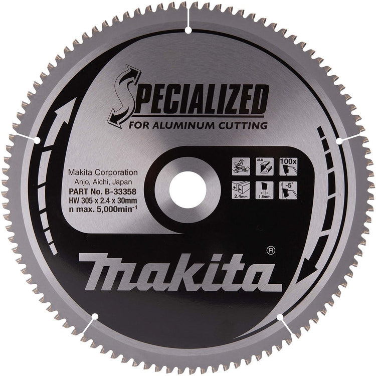 Accessoires Makita lame de scie à tronçonner | aluminium | 305x30x2.4 100t -5g - b-33358