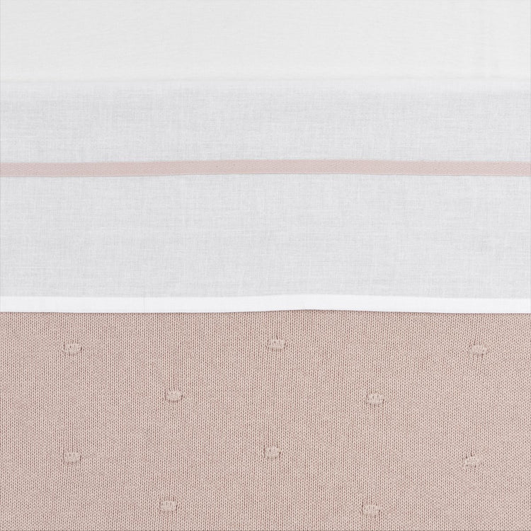 Drap de berceau Meyco - rose tendre - 75x100cm - 0,3 tog