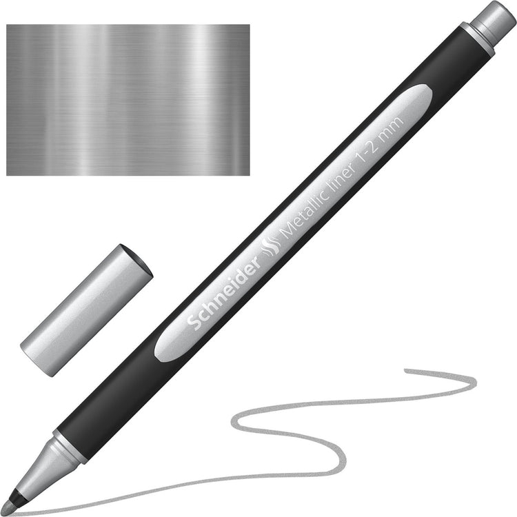 Instruments d'écriture Schneider Liner métallique Schneider - Paint-it 020 - 1-2 mm - argent métallisé - s-ml02001007
