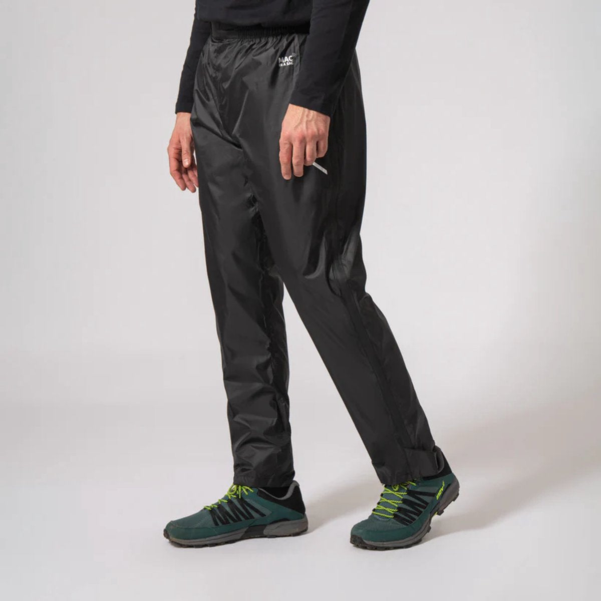 Pantalon de pluie à fermeture éclair complète Mac in a sac - noir - taille xxl