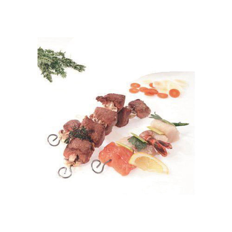 Brochettes de shish kebab Gefu piccante - 4 pièces - brochettes de barbecue en acier inoxydable - 23 cm