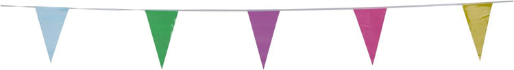 Ligne de drapeau Party Casa - 8 mètres - Décoration de fête pour anniversaire et fête - Banderoles pour usage intérieur et extérieur - Multicolore
