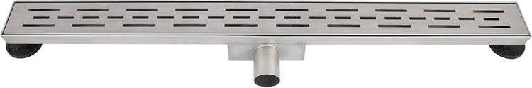 Caniveau de douche Differnz - sans bride en acier inoxydable - 7 x 7 x 90 cm