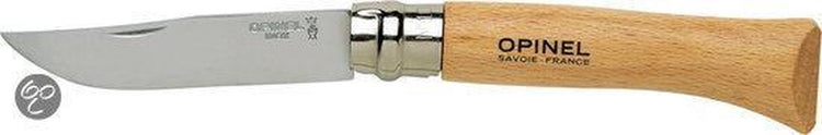 Couteau de poche Opinel inox - manche bois - serrure virobloc - no. 10